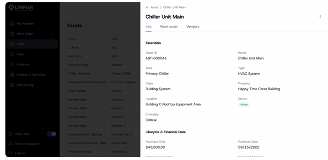 LeanSite knowledge base screenshot